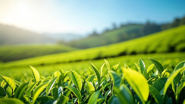 Kausani hills and tea landscape